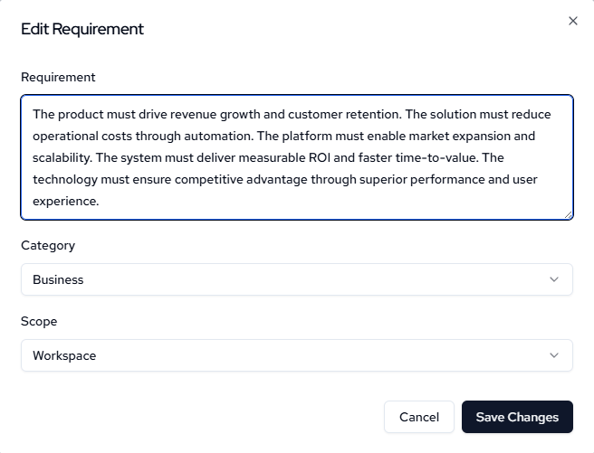 Edit context detailed