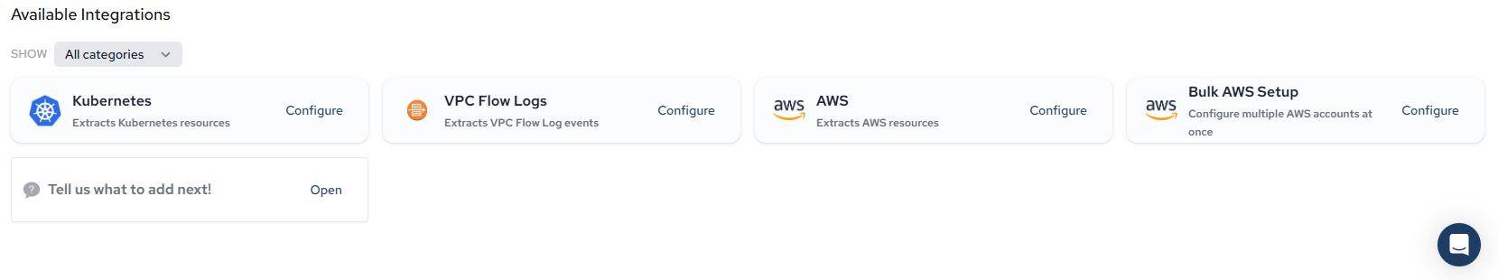 Available integrations
